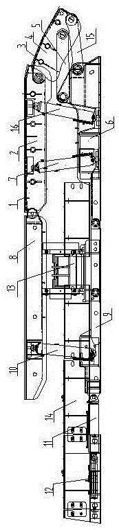 中置式巷道端头液压支架装置的制作方法